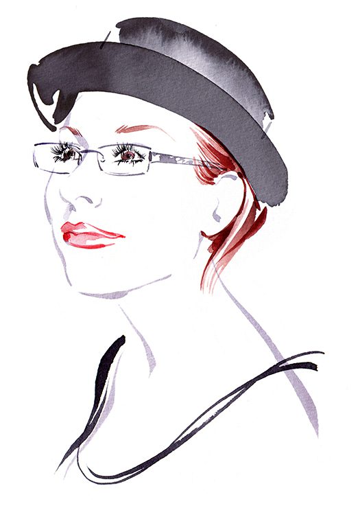Illustration Portraits Sanja Portrait Business Promotion Watercolour Editorial